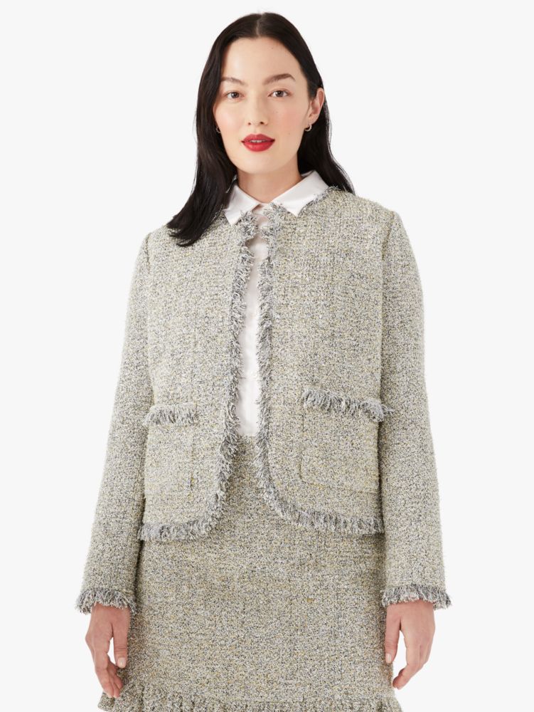 メタリック ツイード ジャケット ケイト スペード ニューヨーク 公式