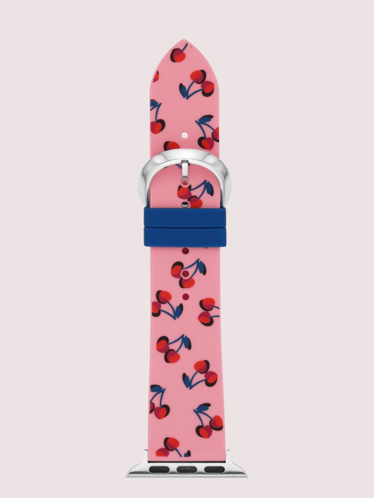 ピンク チェリープリント シリコン 38 40mm バンド フォー アップル ウォッチ ケイト スペード ニューヨーク 公式 Kate Spade New York