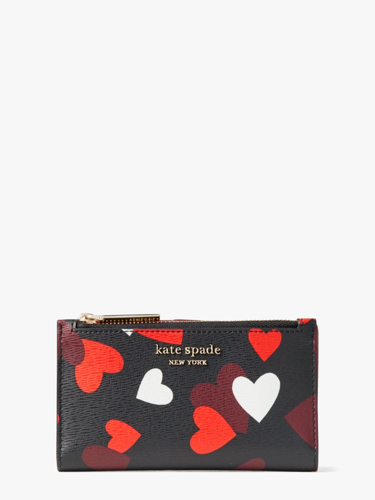 スペンサー セレブレーション ハーツ スモール スリム バイフォールド ウォレット ケイト スペード ニューヨーク 公式 Kate Spade New York