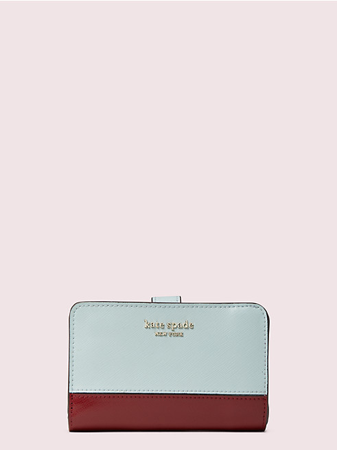 おすすめ定番ブランドのレディース二つ折り財布 ケイトスペード スペンサー コンパクト ウォレット