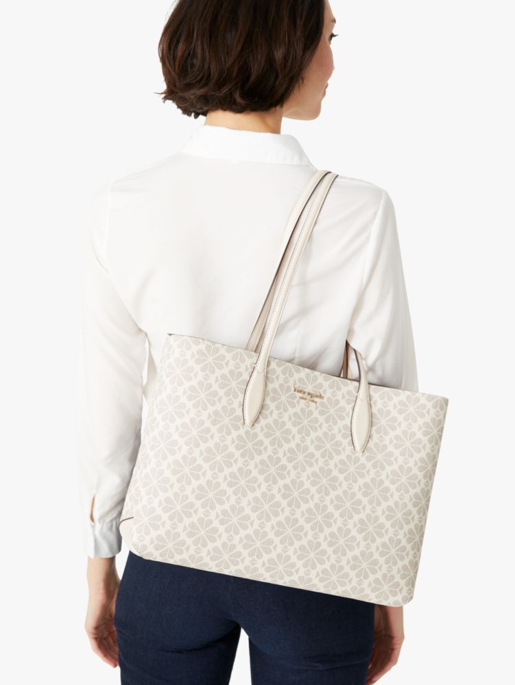 オール デイ スペード フラワー コーテッド キャンバス ラージ トート ケイト スペード ニューヨーク 公式