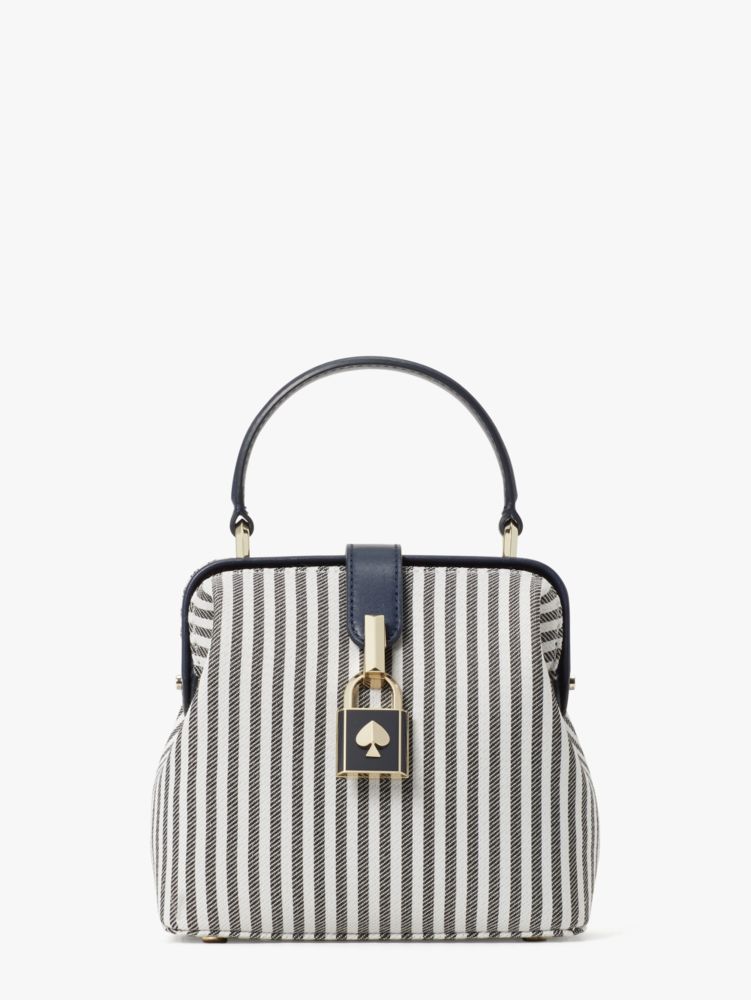 人気ブランドのおすすめのハンドバッグはKate Spade New Yorkのレメディ ストライプ スモール トップ ハンドル