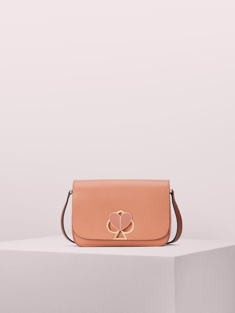 ◇【katespade】ニコラ ツイストロック ミディアム ショルダーバッグ-