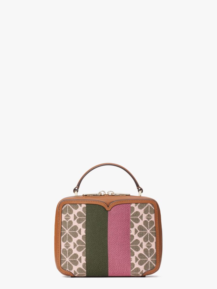 バニティ スペード フラワー ジャカード ストライプミニ トップハンドル ケイト スペード ニューヨーク 公式 Kate Spade New York