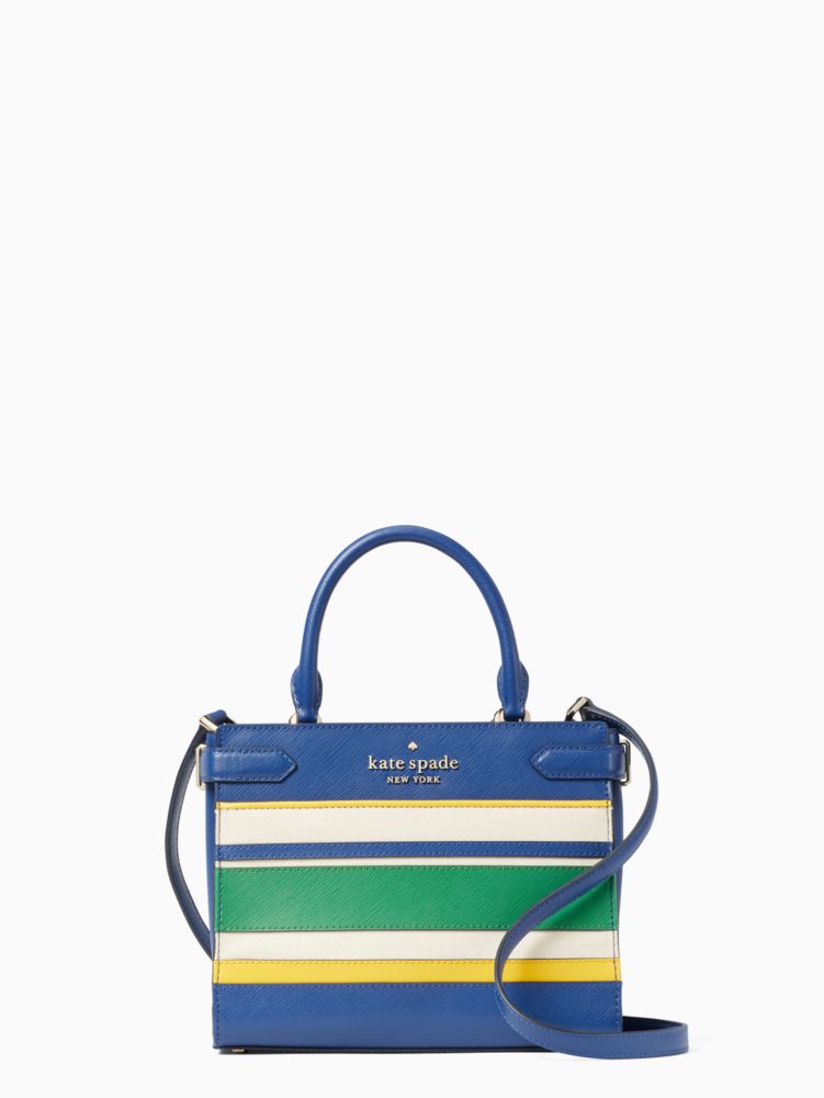 ステイシー キャンバス ストライプ スモール サッチェル ケイト スペード ニューヨーク 公式