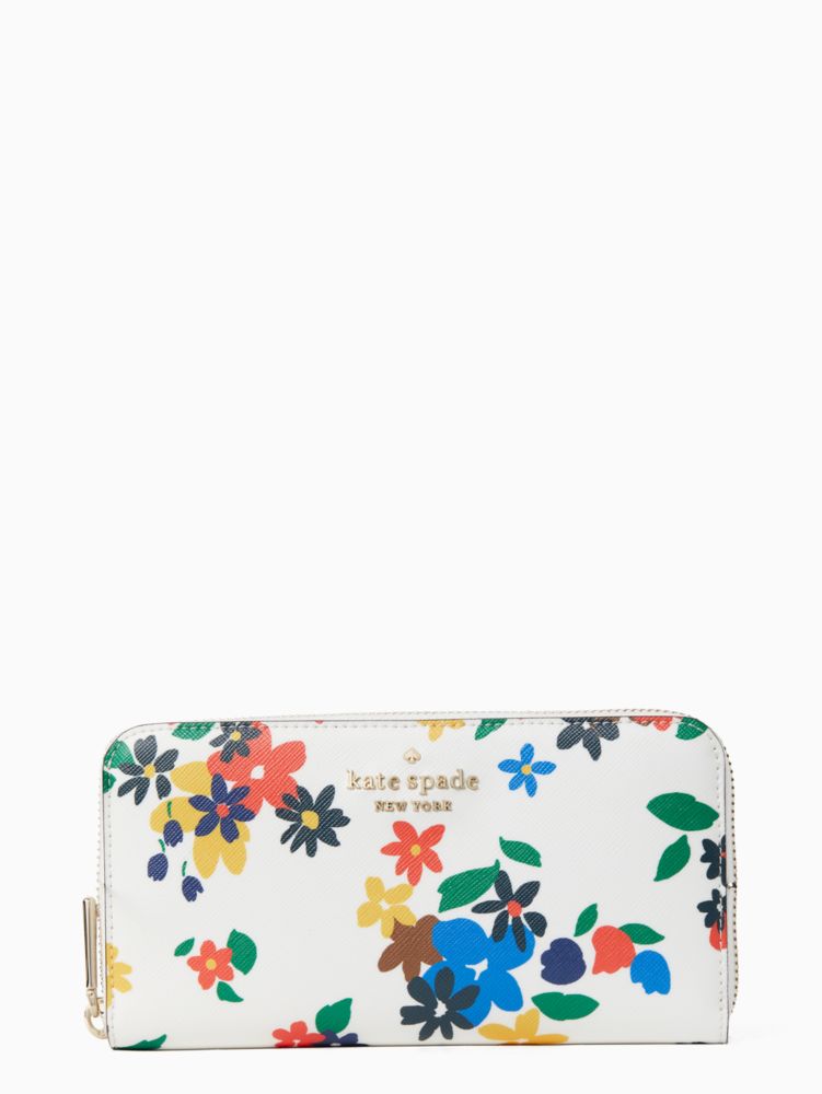 ステイシー セーリング フローラル ラージ コンチネンタル ウォレット ケイト スペード ニューヨーク 公式 Kate Spade New York